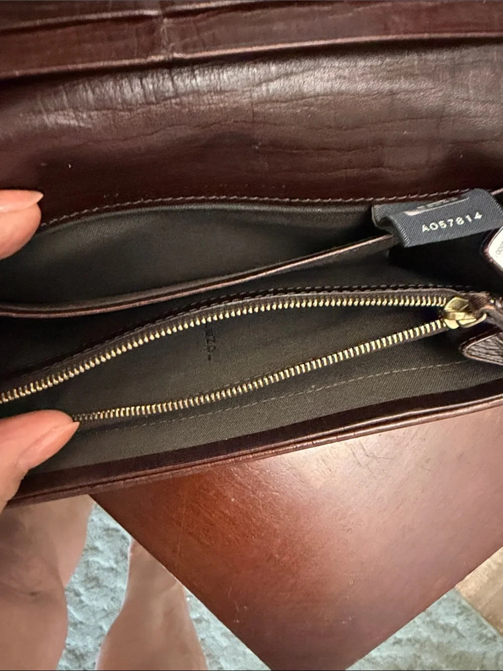 Fendi Brown and Tan Zucca Canvas Long Wallet